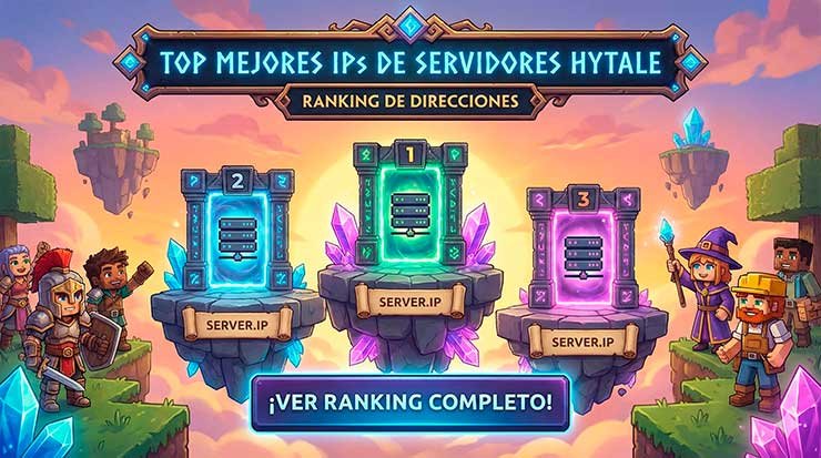 top servidores ip hytale